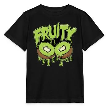 Fruchtig Orangen für einen Kiwi Liebhaber - Stanley/Stella Kinder T-Shirt MINI CREATOR  - Schwarz - Vorne - Mikhail (115cm)