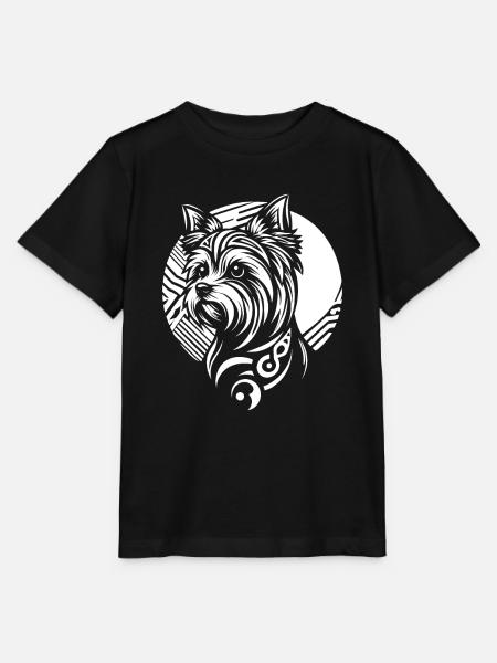 Yorkshire Terrier Moon Phases - Stanley/Stella Kinder T-Shirt MINI CREATOR  - Schwarz