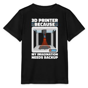 Filament d’imprimante 3D Impression 3D Impression 3D Imprimante 3D - T-shirt bio MINI CREATOR Stanley/Stella Enfant - noir - Devant - Mikhail (115cm)