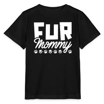 Hund Vierbeiner Hundemama Fur Mommy - Stanley/Stella Kinder T-Shirt MINI CREATOR  - Schwarz - Vorne - Mikhail (115cm)