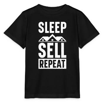 Agent immobilier Courtier immobilier Agent immobilier Agent immobilier - T-shirt bio MINI CREATOR Stanley/Stella Enfant - noir - Devant - Mikhail (115cm)