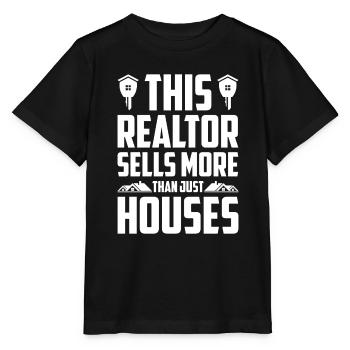 Agent immobilier Courtier immobilier Agent immobilier Agent immobilier - T-shirt bio MINI CREATOR Stanley/Stella Enfant - noir - Devant - Mikhail (115cm)