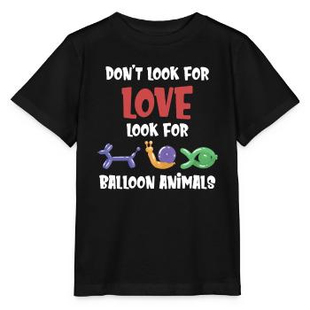 Suchen Sie Nicht Nach Liebe. Suchen Sie Nach - Stanley/Stella Kinder T-Shirt MINI CREATOR  - Schwarz - Vorne - Mikhail (115cm)