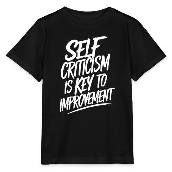 Self-criticism is the key to improvement - Stanley/Stella MINI CREATOR Kids’ T-Shirt - black - Front - Mikhail (115cm)