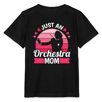 Orchester Mutter Just An Orchestra Mom - Stanley/Stella Kinder T-Shirt MINI CREATOR  - Schwarz - Vorne - Mikhail (115cm)