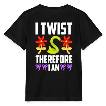 Ballon Twister Ballon Artiste Ballon Animaux - T-shirt bio MINI CREATOR Stanley/Stella Enfant - noir - Devant - Mikhail (115cm)