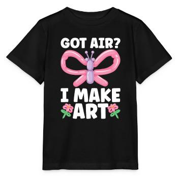 Ballon Twister Ballon Artiste Ballon Animaux - T-shirt bio MINI CREATOR Stanley/Stella Enfant - noir - Devant - Mikhail (115cm)