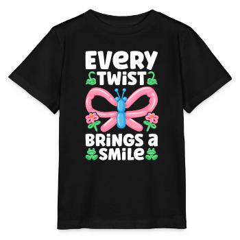 Ballon Twister Ballon Artiste Ballon Animaux - T-shirt bio MINI CREATOR Stanley/Stella Enfant - noir - Devant - Mikhail (115cm)