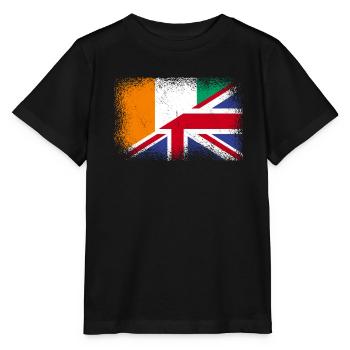 Elfenbeinküste Gross Britannien - Stanley/Stella Kinder T-Shirt MINI CREATOR  - Schwarz - Vorne - Mikhail (115cm)