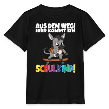 Écolier 2024 entrant à l'école - T-shirt bio MINI CREATOR Stanley/Stella Enfant - noir - Devant - Mikhail (115cm)