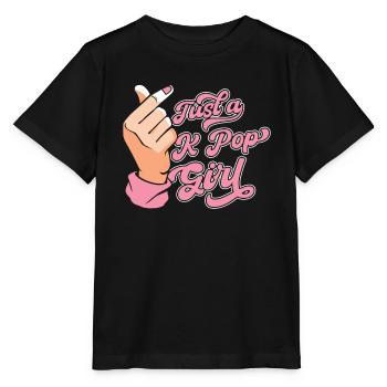 K Pop Kpop Korean Pop Just A Kpop Girl - Stanley/Stella MINI CREATOR Kids’ T-Shirt - black - Front - Mikhail (115cm)