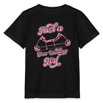Bow Hunting Bow Hunters Just A Bow Hunting Girl - Stanley/Stella MINI CREATOR Kids’ T-Shirt - black - Front - Mikhail (115cm)