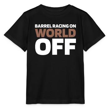Courses de barils Équitation western Courses de barils - T-shirt bio MINI CREATOR Stanley/Stella Enfant - noir - Devant - Mikhail (115cm)