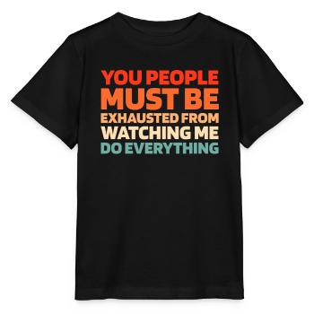 Schwarzer Humor - Stanley/Stella Kinder T-Shirt MINI CREATOR  - Schwarz - Vorne - Mikhail (115cm)