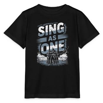 Sailors Sea Shanty Singing Ship Adventures - Stanley/Stella MINI CREATOR Kids’ T-Shirt - black - Front - Mikhail (115cm)