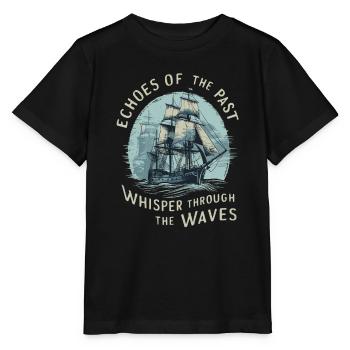 Sailors Sea Shanty Singing Ship Adventures - Stanley/Stella MINI CREATOR Kids’ T-Shirt - black - Front - Mikhail (115cm)