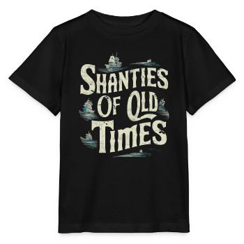 Sailors Sea Shanty Singing Ship Adventures - Stanley/Stella MINI CREATOR Kids’ T-Shirt - black - Front - Mikhail (115cm)