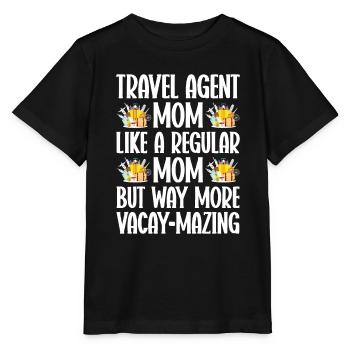 Commis au tourisme Agence de voyages - T-shirt bio MINI CREATOR Stanley/Stella Enfant - noir - Devant - Mikhail (115cm)