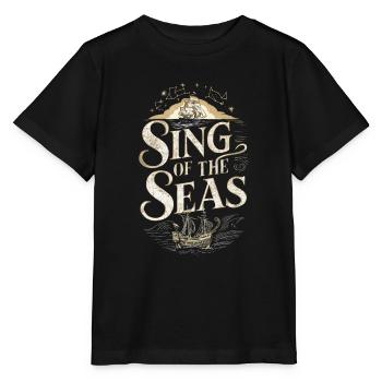 Sailors Sea Shanty Singing Ship Adventures - Stanley/Stella MINI CREATOR Kids’ T-Shirt - black - Front - Mikhail (115cm)