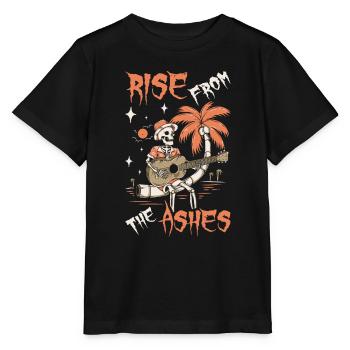 Guitare acoustique Skeleton - T-shirt bio MINI CREATOR Stanley/Stella Enfant - noir - Devant - Mikhail (115cm)
