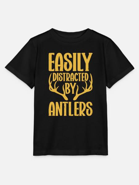 Geweihjagd Geweih Jäger Jagt Jagdtrophäe - Stanley/Stella Kinder T-Shirt MINI CREATOR - Schwarz