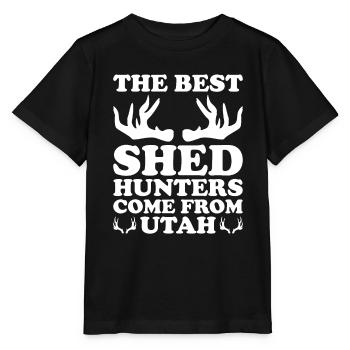 Chasse aux bois Chasse aux bois Trophée de chasse aux bois - T-shirt bio MINI CREATOR Stanley/Stella Enfant - noir - Devant - Mikhail (115cm)