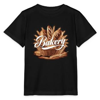 Bäcker Bäckerei - Stanley/Stella Kinder T-Shirt MINI CREATOR  - Schwarz - Vorne - Mikhail (115cm)