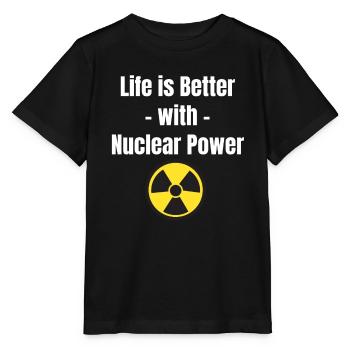 Mit Atomkraft Ist Das Leben Besser. Gefahren - Stanley/Stella Kinder T-Shirt MINI CREATOR  - Schwarz - Vorne - Mikhail (115cm)