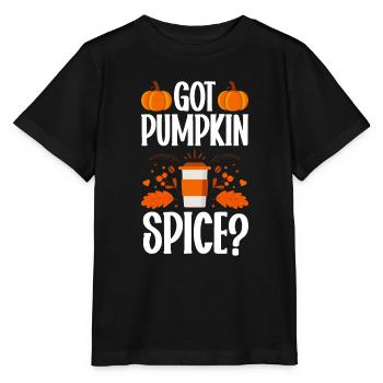 Citrouille Épices Latte Automne Halloween Citrouille Épices Épices - T-shirt bio MINI CREATOR Stanley/Stella Enfant - noir - Devant - Mikhail (115cm)
