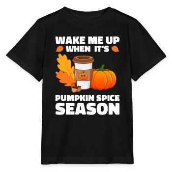 Citrouille Épices Latte Automne Halloween Citrouille Épices Épices - T-shirt bio MINI CREATOR Stanley/Stella Enfant - noir - Devant - Mikhail (115cm)