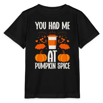 Citrouille Épices Latte Automne Halloween Citrouille Épices Épices - T-shirt bio MINI CREATOR Stanley/Stella Enfant - noir - Devant - Mikhail (115cm)