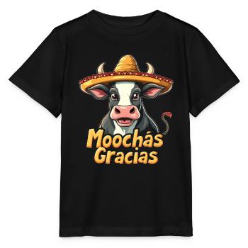 Cows Moo Cow Moo Cattle Dairy Cow Dairy Farmer - Stanley/Stella MINI CREATOR Kids’ T-Shirt - black - Front - Mikhail (115cm)