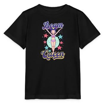 Gymnastics Beam Queen - Stanley/Stella MINI CREATOR Kids’ T-Shirt - black - Front - Mikhail (115cm)