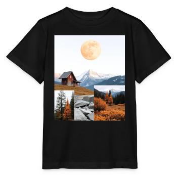Hutte. - T-shirt bio MINI CREATOR Stanley/Stella Enfant - noir - Devant - Mikhail (115cm)