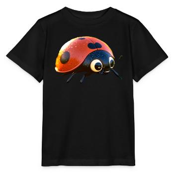 Ladybug Ladybug Insects Colorful Cute Ladybugs - Stanley/Stella MINI CREATOR Kids’ T-Shirt - black - Front - Mikhail (115cm)