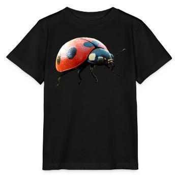Ladybug Ladybug Insects Colorful Cute Ladybugs - Stanley/Stella MINI CREATOR Kids’ T-Shirt - black - Front - Mikhail (115cm)