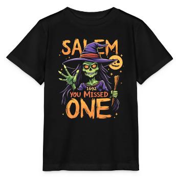 Costume de sorcière d’Halloween Balai de sorcière - T-shirt bio MINI CREATOR Stanley/Stella Enfant - noir - Devant - Mikhail (115cm)