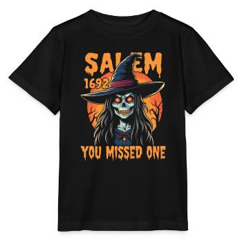 Costume de sorcière d’Halloween Balai de sorcière - T-shirt bio MINI CREATOR Stanley/Stella Enfant - noir - Devant - Mikhail (115cm)