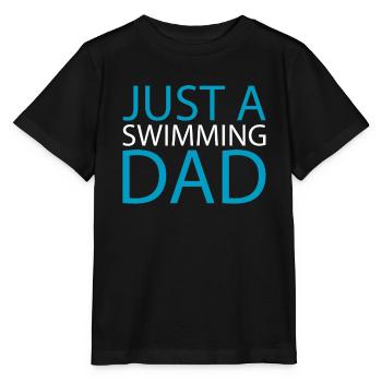 Nageur nageur juste un papa nageur - T-shirt bio MINI CREATOR Stanley/Stella Enfant - noir - Devant - Mikhail (115cm)