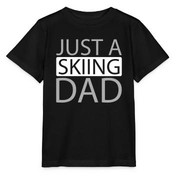 Skiing Après Ski Just A Skiing Dad - Stanley/Stella MINI CREATOR Kids’ T-Shirt - black - Front - Mikhail (115cm)