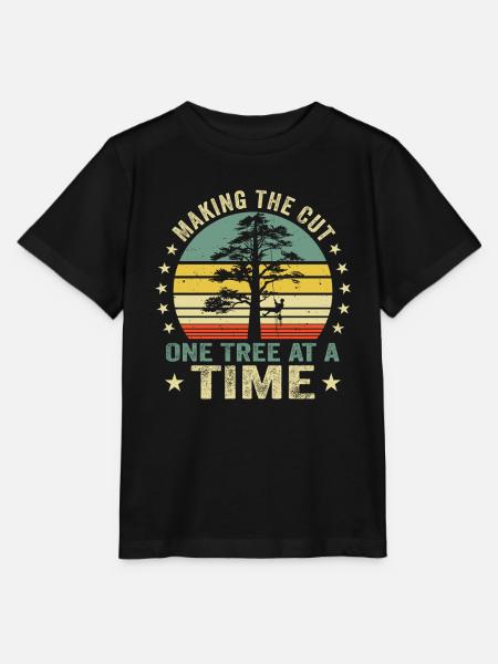 Arborist Baumpfleger Baumkletterer Baumklettern - Stanley/Stella Kinder T-Shirt MINI CREATOR - Schwarz