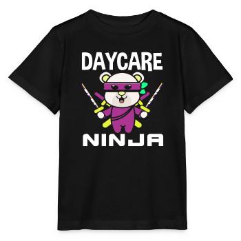Kita Ninja Bear - Stanley/Stella MINI CREATOR Kids’ T-Shirt - black - Front - Mikhail (115cm)