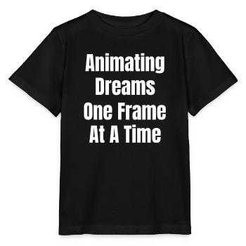 Animateur de rêves image par image - T-shirt bio MINI CREATOR Stanley/Stella Enfant - noir - Devant - Mikhail (115cm)