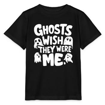 Appât fantôme Halloween Parapsychologie Paranormal - T-shirt bio MINI CREATOR Stanley/Stella Enfant - noir - Devant - Mikhail (115cm)