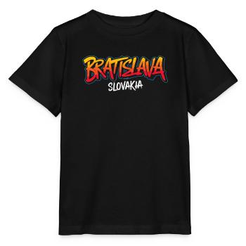 Warsaw Poland Souvenir Reminder - Stanley/Stella MINI CREATOR Kids’ T-Shirt - black - Front - Mikhail (115cm)