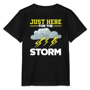 Nur Hier Für Den Sturm Sturmjäger - Stanley/Stella Kinder T-Shirt MINI CREATOR  - Schwarz - Vorne - Mikhail (115cm)