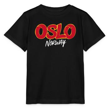 Oslo Norvège Souvenir Souvenir de voyage - T-shirt bio MINI CREATOR Stanley/Stella Enfant - noir - Devant - Mikhail (115cm)