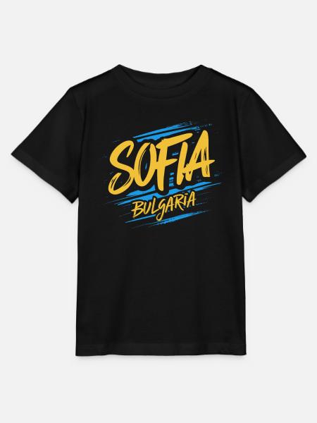 Sofia Bulgarien Souvenir - Stanley/Stella Kinder T-Shirt MINI CREATOR - Schwarz