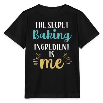Die geheime Zutat zum Backen bin ich - Stanley/Stella Kinder T-Shirt MINI CREATOR  - Schwarz - Vorne - Mikhail (115cm)
