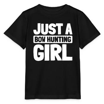 Bow Hunting Bow Hunters Just A Bow Hunting Girl - Stanley/Stella MINI CREATOR Kids’ T-Shirt - black - Front - Mikhail (115cm)